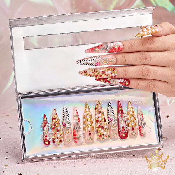 Crimson Venom Handmade Nails MG384