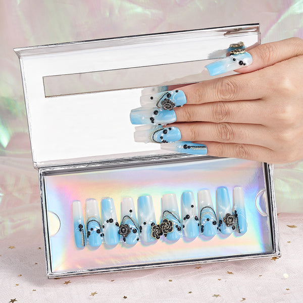 Sapphire Handmade Nails MG484