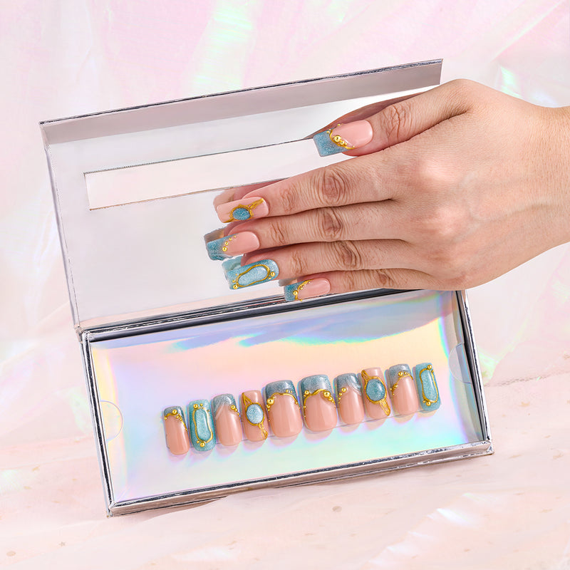 Mirror of Water    Handmade Nails MG608