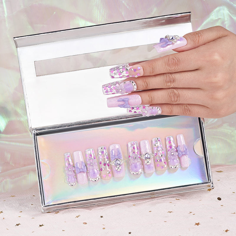 Lilac Whisper Handmade Nails MG487