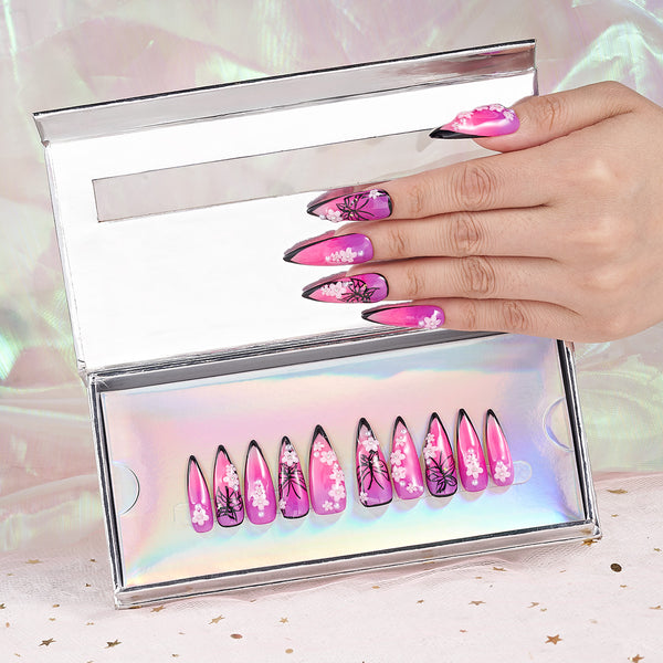 Arriving in Purple Handmade Nails MG478