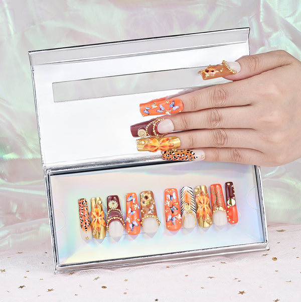 Golden Jungle Handmade Nails MG501