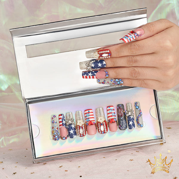 Born to Shine USA Handmade Nails MG467