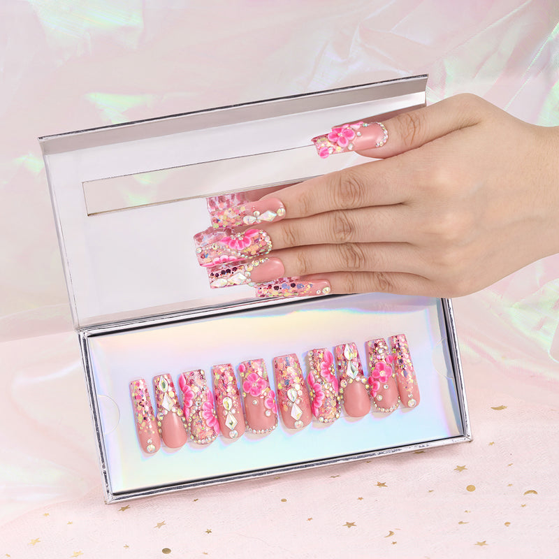 Neon Bloom Handmade Nails MG539