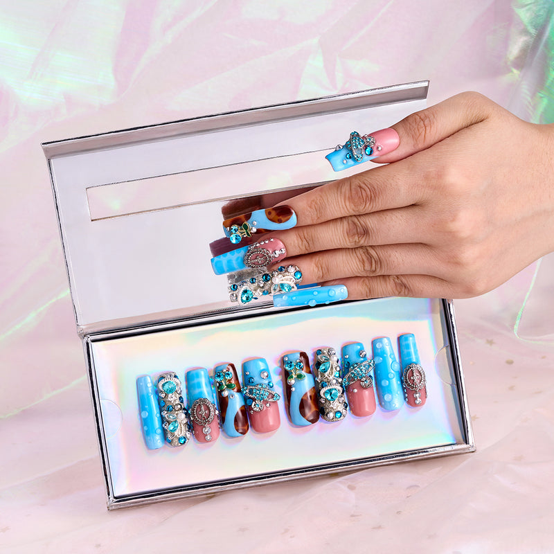 Jewel Wave Handmade Nails MG556