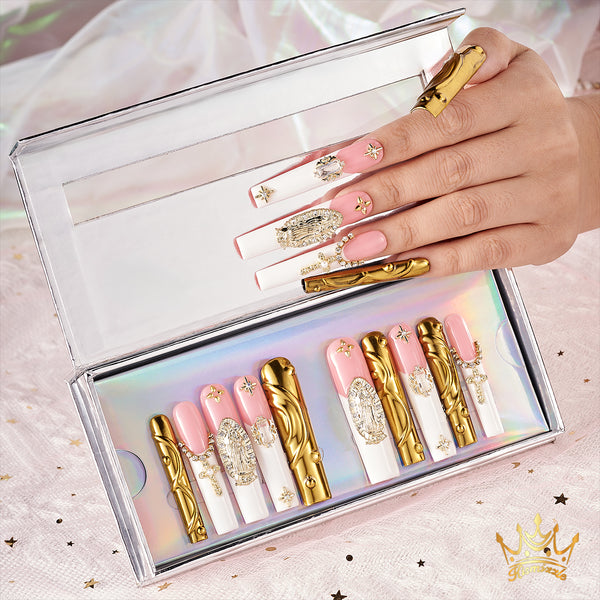 The Madonna's Blessing Handmade Nails MG368