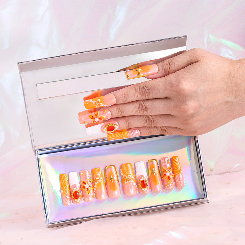 Harvest Blush  Handmade Nails MG610