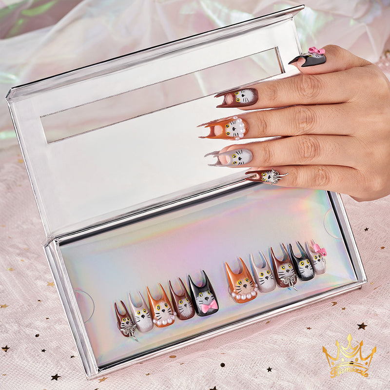 MeowMeow Party Handmade Nails MG386