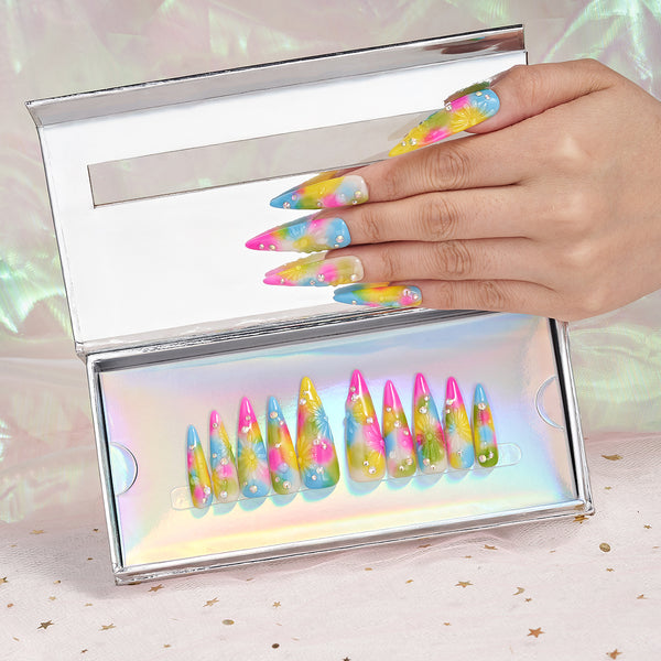 Floral Fantasy Handmade Nails MG466