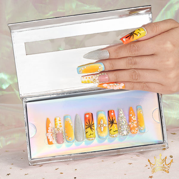 Sunset Breeze Handmade Nails MG461