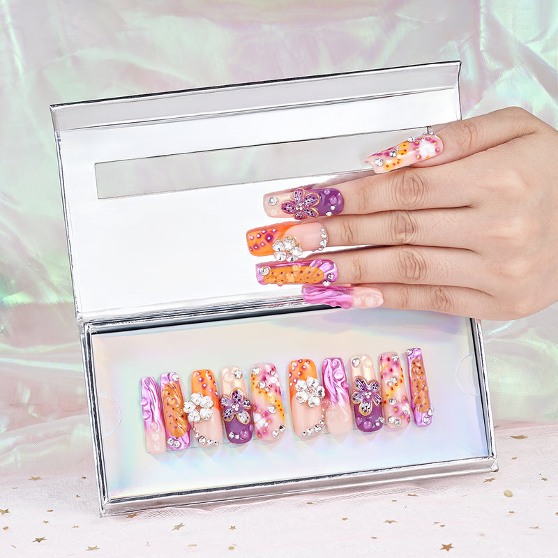 Sahara Sunset Handmade Nails MG496