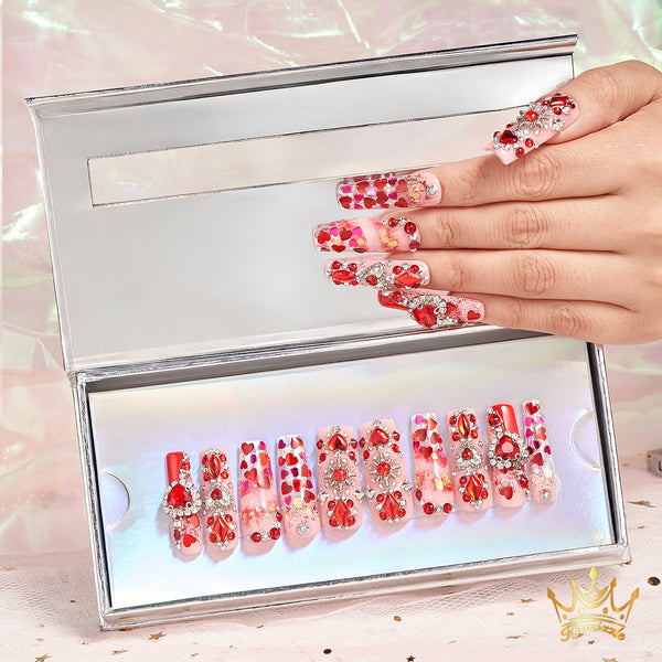 Scarlet Slasher Handmade Nails MG432