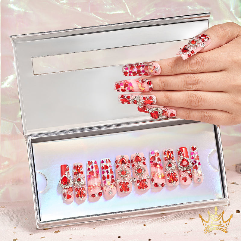 Scarlet Slasher Handmade Nails MG432