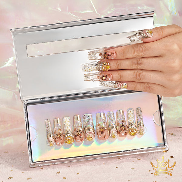 Rococo Garden Handmade Nails MG436