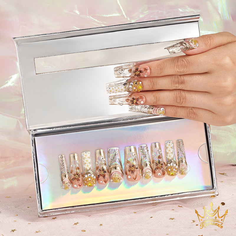 Rococo Garden Handmade Nails MG436