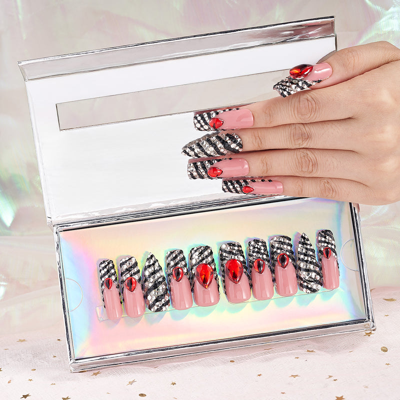 Zebra Rush Handmade Nails MG488