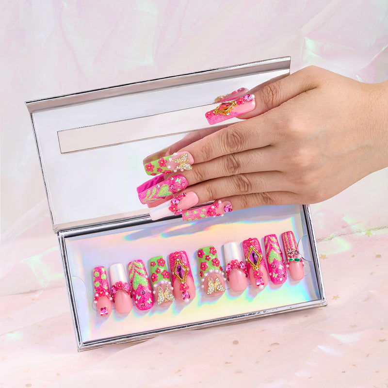 Dopamine Heartbeat Handmade Nails MG570