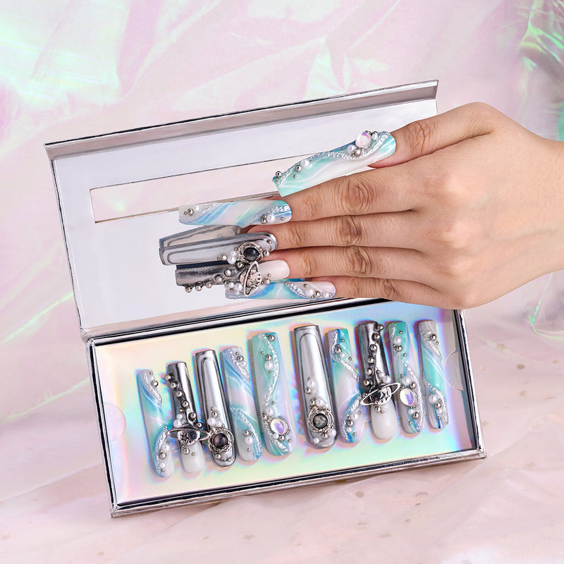 Starry Journey Handmade Nails MG558