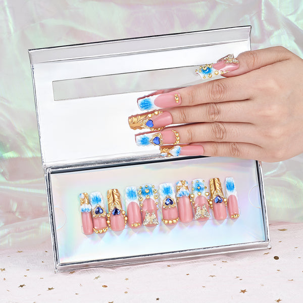 Blue Ocean Tear Handmade Nails MG500