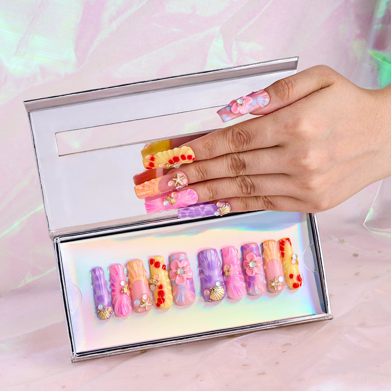 Ocean Bouquet Handmade Nails MG554
