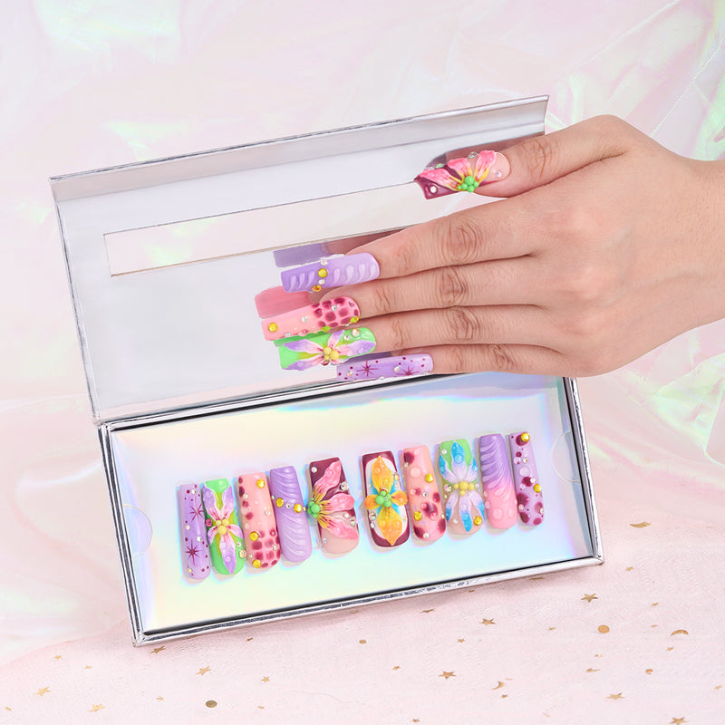 Flora Trace Handmade Nails MG542
