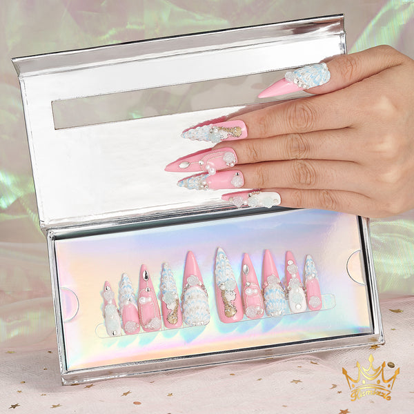 Cinderella’s Bloom Handmade Nails MG464