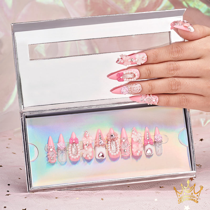 Pink Enchantment Handmade Nails MG391