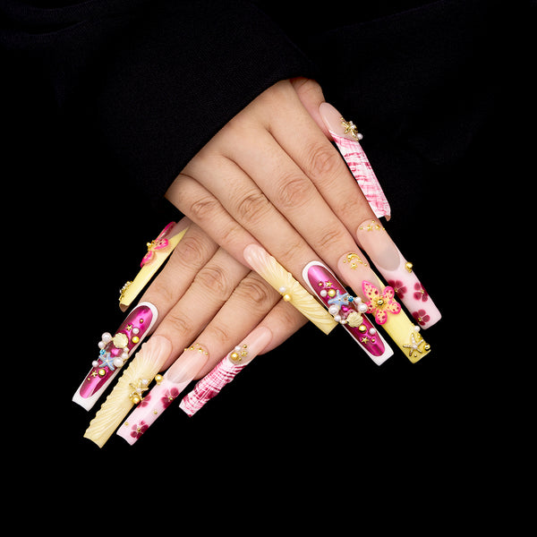 Midsummer Bloom Handmade Nails MG533