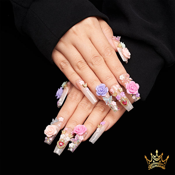 Rose Wonderland Handmade Nails MG263