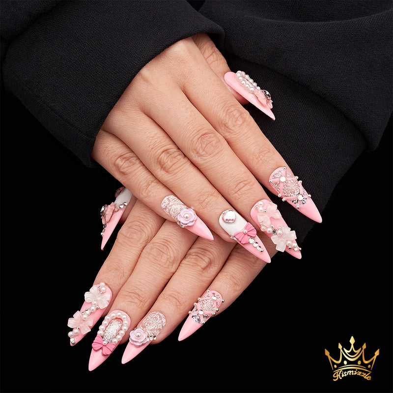 Pink Enchantment Handmade Nails MG391