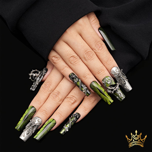 Green with Envy Handmade Nails MG416