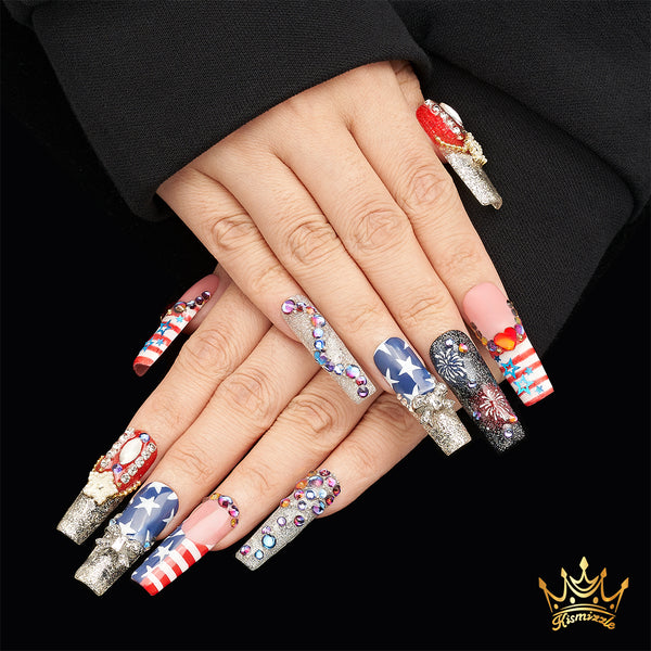 Born to Shine USA Handmade Nails MG467