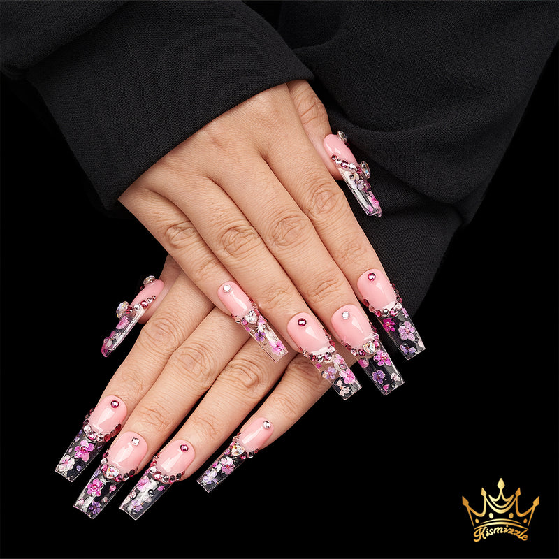 Sakura Blush Handmade Nails MG446