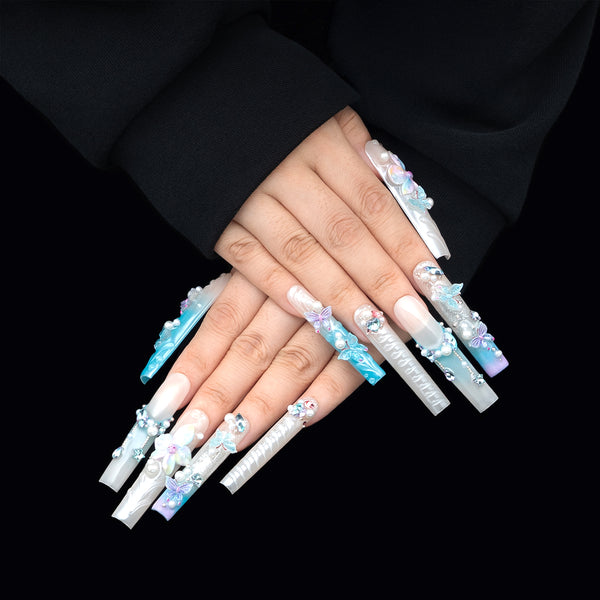 Coastal Mirage  Handmade Nails MG514