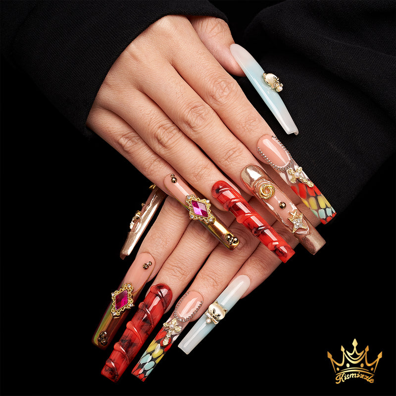 Inferno Mystique Handmade Nails MG347