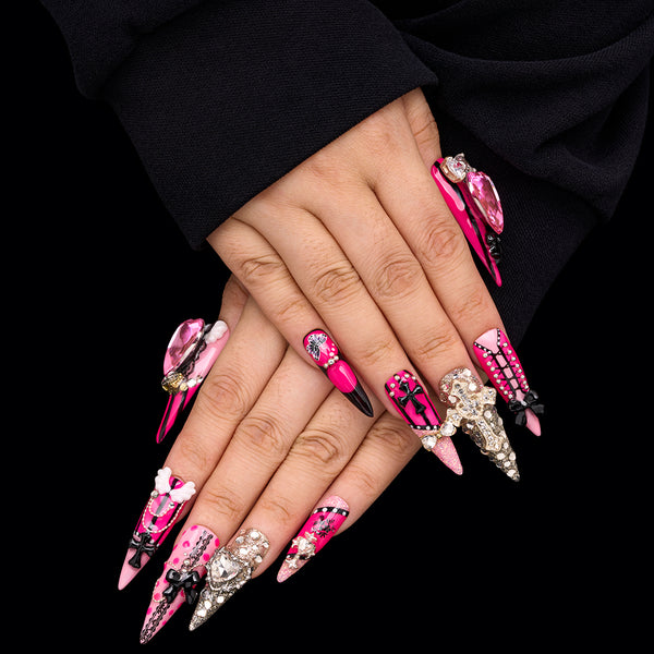 Gothic Bling Handmade Nails MG578