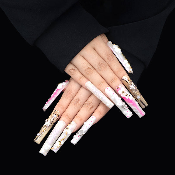 Rosy Murmurs Handmade Nails MG510