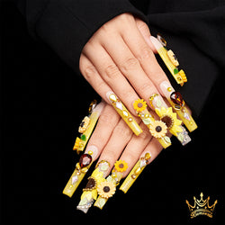 Van Gogh's Sunflowers Handmade Nails MG306
