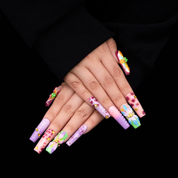 Flora Trace Handmade Nails MG542