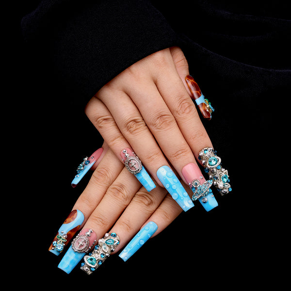Jewel Wave Handmade Nails MG556