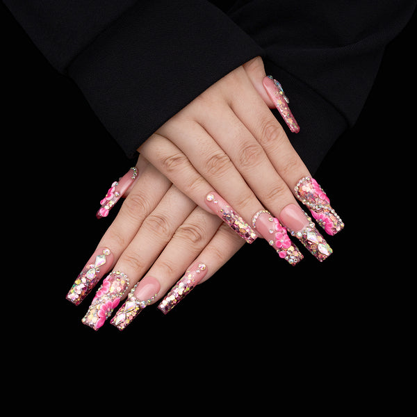 Neon Bloom Handmade Nails MG539