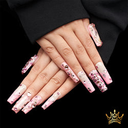 Pink overload Handmade water Nails MG442