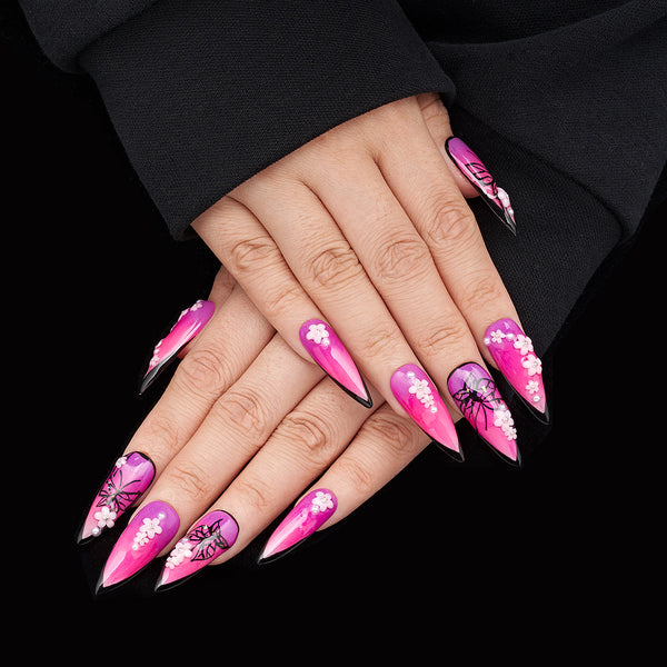 Arriving in Purple Handmade Nails MG478