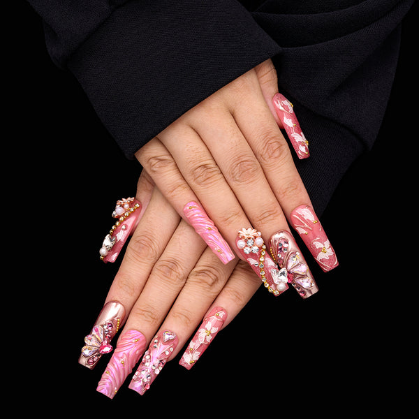 Aurora Petal Dance Handmade Nails MG579