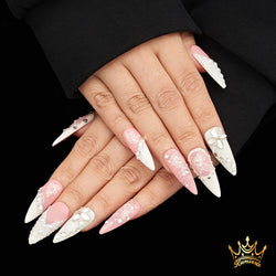 Crystal Petals  Handmade Nails MG468
