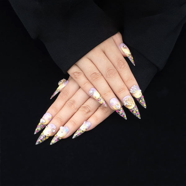 Fairy Bloom  Handmade Nails MG512