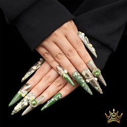 Forest Mirage Handmade water Nails MG444