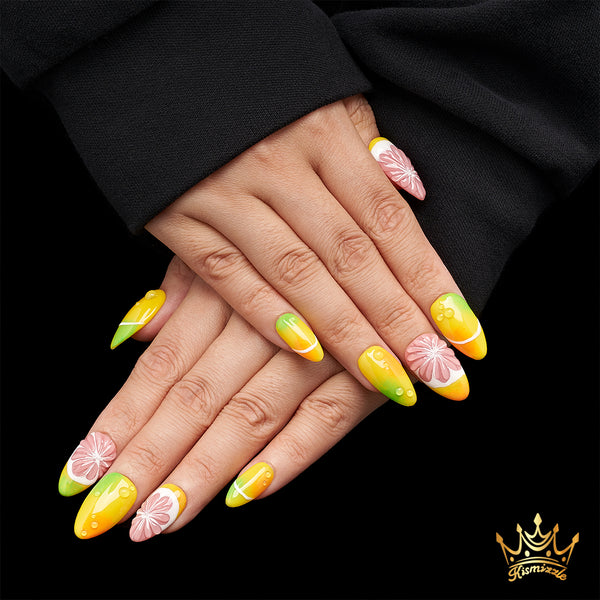 Vitamin C Overdose Handmade Nails MG434