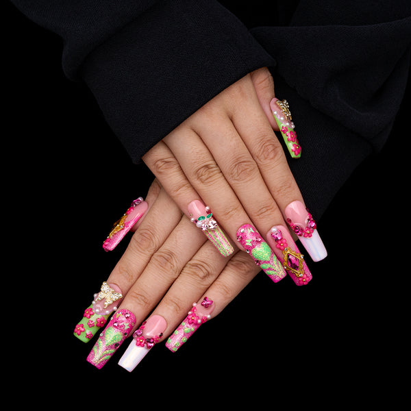 Dopamine Heartbeat Handmade Nails MG570
