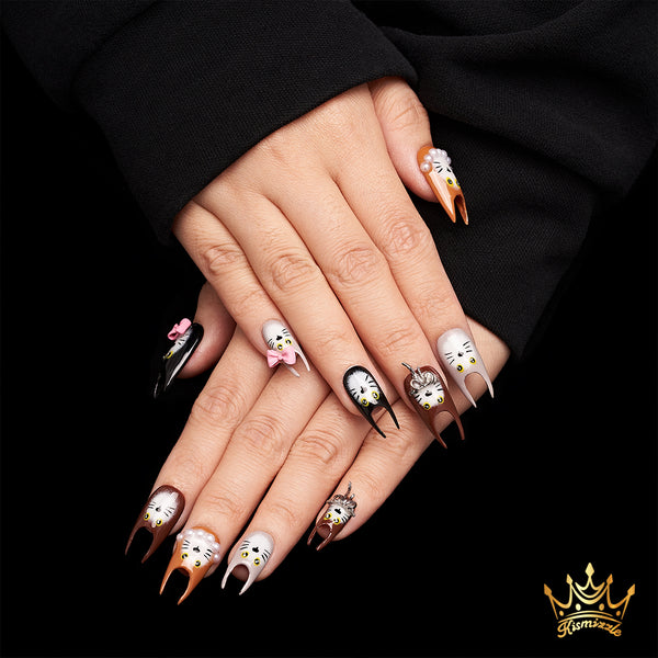 MeowMeow Party Handmade Nails MG386